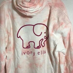 Ivory Ella Blush Tie-Dye Hoodie